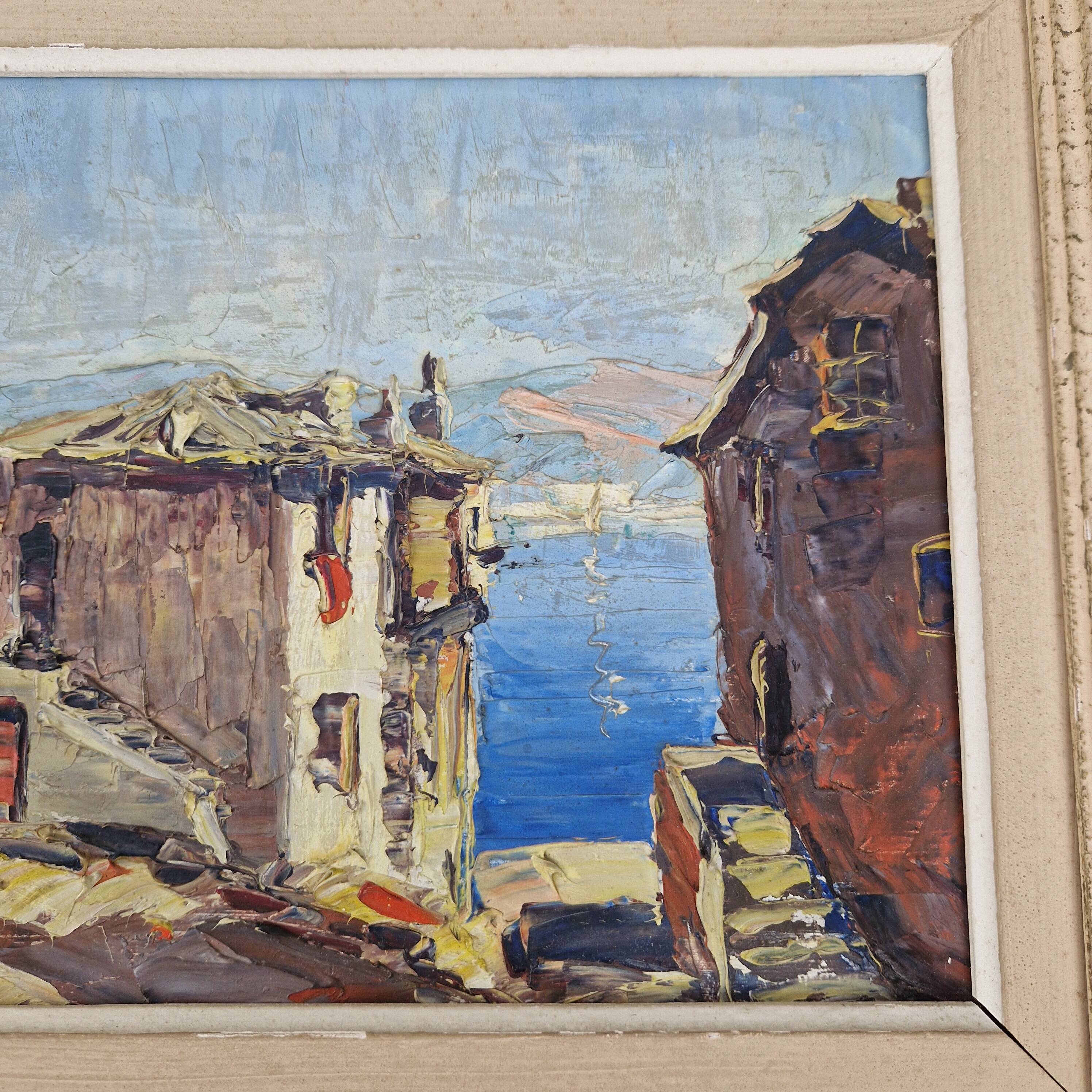Oil on panel by Gerard Cardella known as ZAROU, painting signed by the artist.