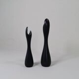 Mid-century modern ceramic vases "Caolina" by Gunnar Nylund Rörstrand, Sweden.