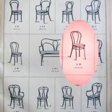 Thonet bistro chair N°18 art nouveau wood seat, production 1925