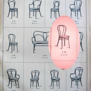 Thonet bistro chair N°18 art nouveau wood seat, production 1925