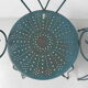 Ensemble de 4 chaises de jardin vintage en acier