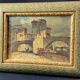 Painting signed Louis PASTOUR 1876-1948 View of the bridge of Sospel (Provence)