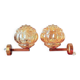 Paire d appliques bulles Helena Tynell 70s