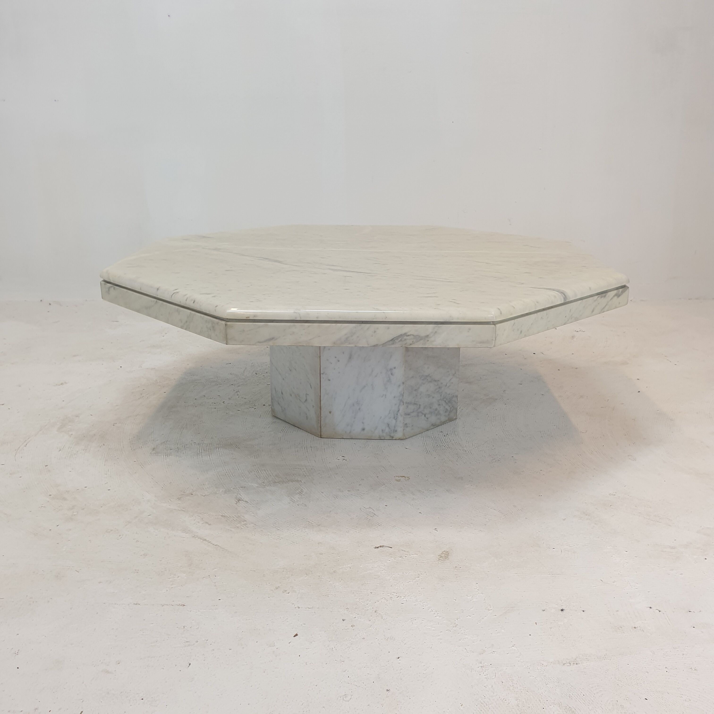 Italian Marble Octagon Coffee Table, 1980's