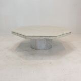 Italian Marble Octagon Coffee Table, 1980's