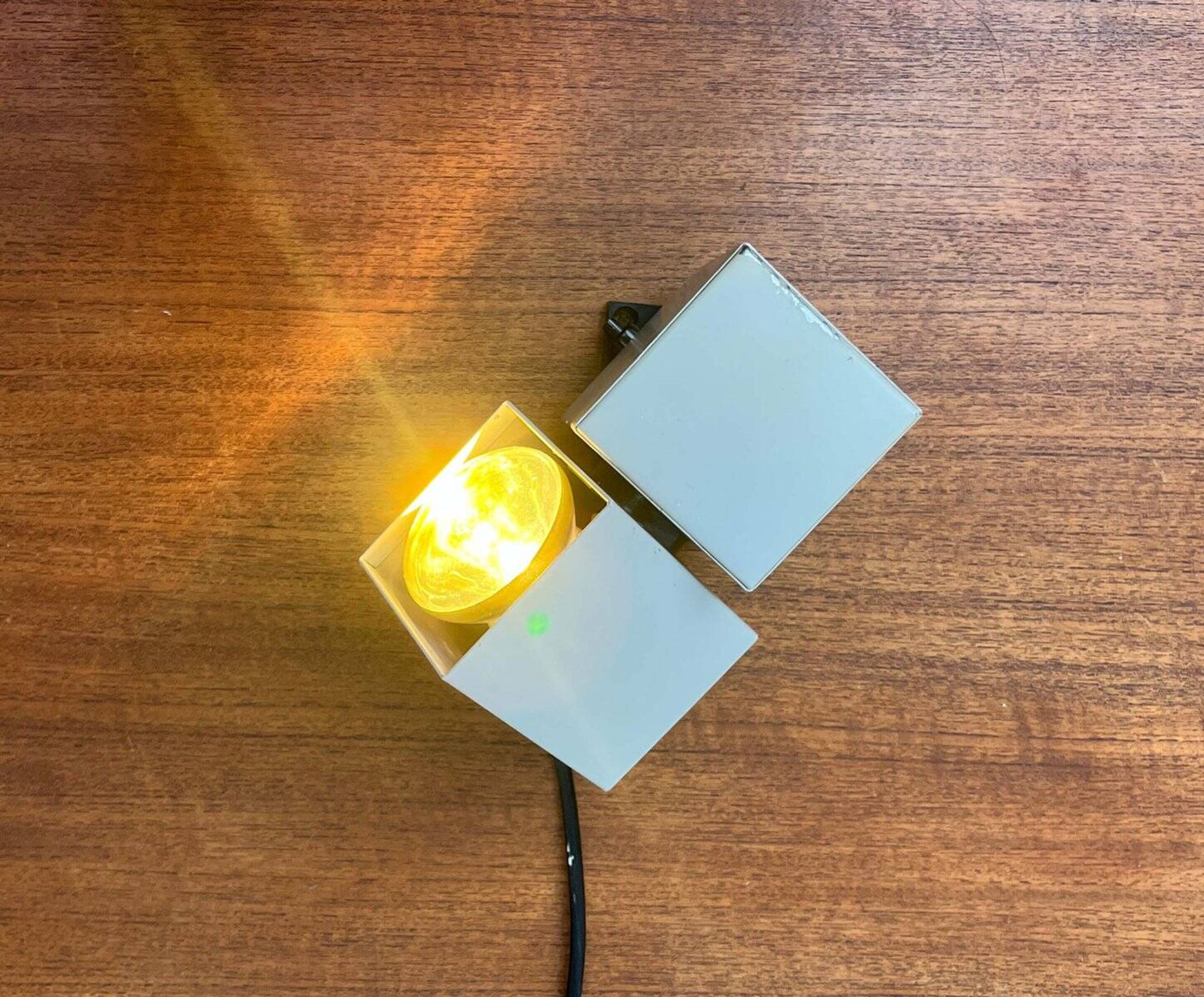 Mid-century minimalist cube wall table lamp 6015 by Kaiser, 1960