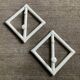 Pair of vintage rattan coat racks