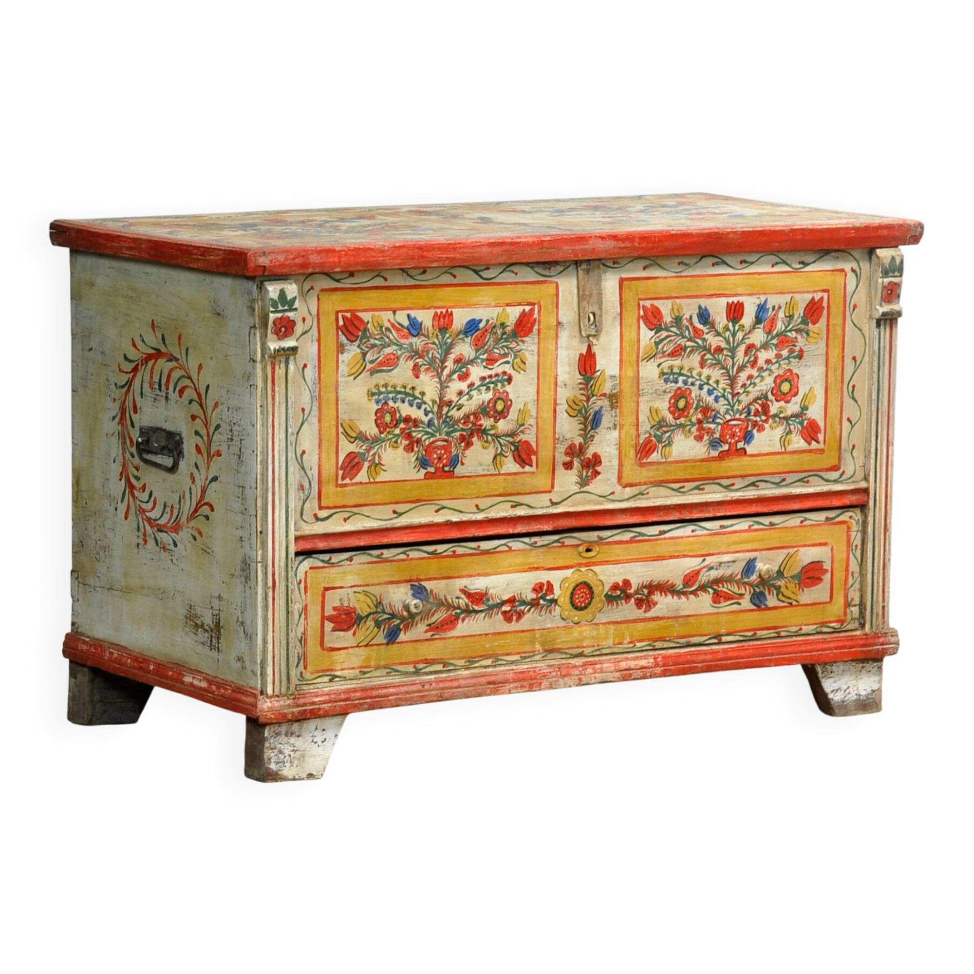 Folk Art Bridal Chest, circa 1950