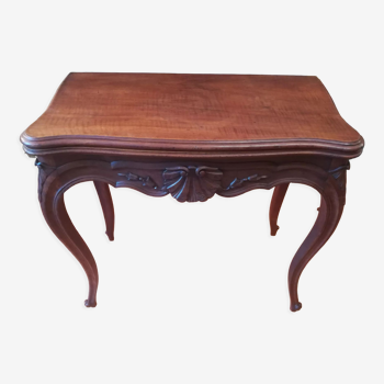 Louis XV style walnut game table