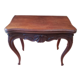 Table à jeu style Louis XV en noyer