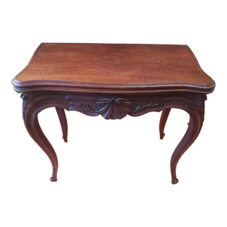 Louis XV style walnut game table