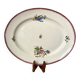 plat oval Villeroy & Boch La Louvière fabrication belge en Terre de Fer début XXème