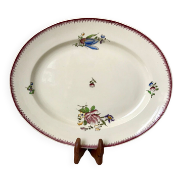 oval dish Villeroy & Boch La Louvière Belgian manufacture in Iron Earth early twentieth century