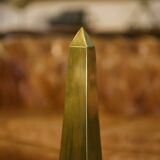 Pair of brass obelisks 1960s