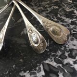 Cailar Bayard silver metal soup spoons