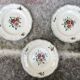 Set of 3 plates with a floral pattern from Sarreguemines.