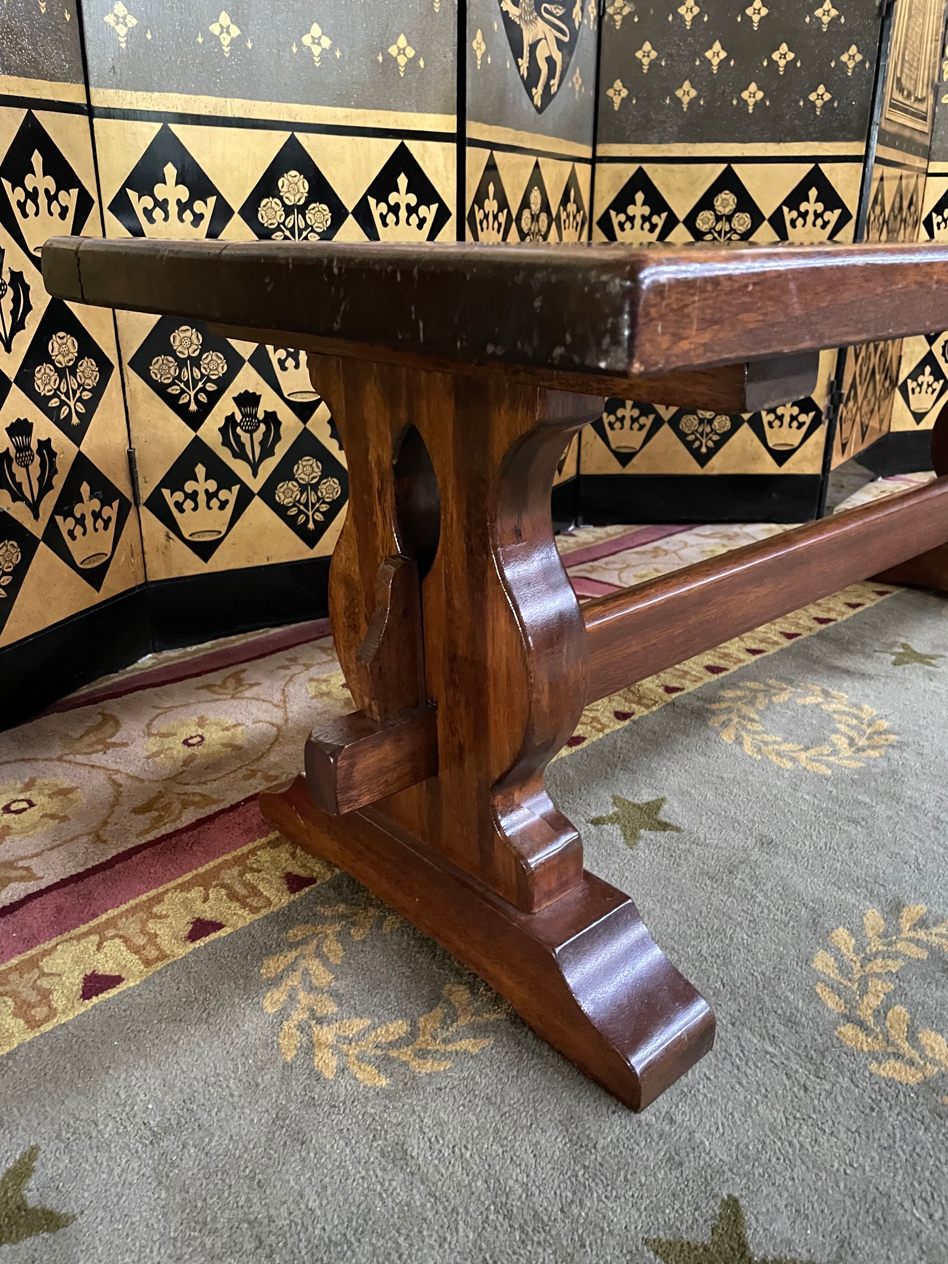 Monastery coffee table in solid mahogany