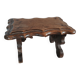 Tabouret repose-pied bois, artisanat art populaire