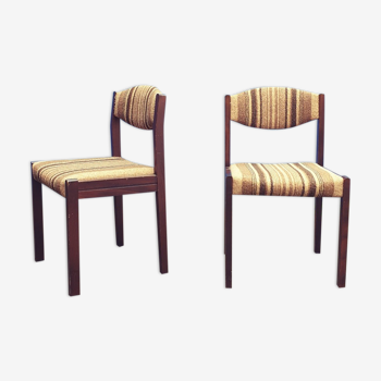Paire de chaises baumann vintage années 60