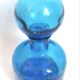 Carafe with blue Empoli stopper from the 70s Height 24.5 cm