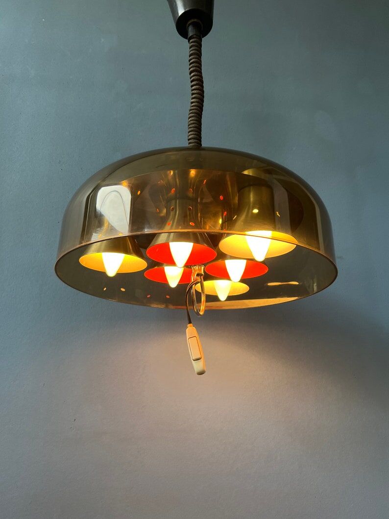 Pendant lamp Herda space age 70s