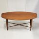 Scandinavian coffee table in teak & glass 1960 vintage