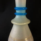 19th century soliflor vase in white and blue opaline