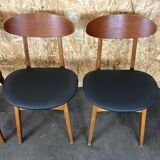 4 teak chairs