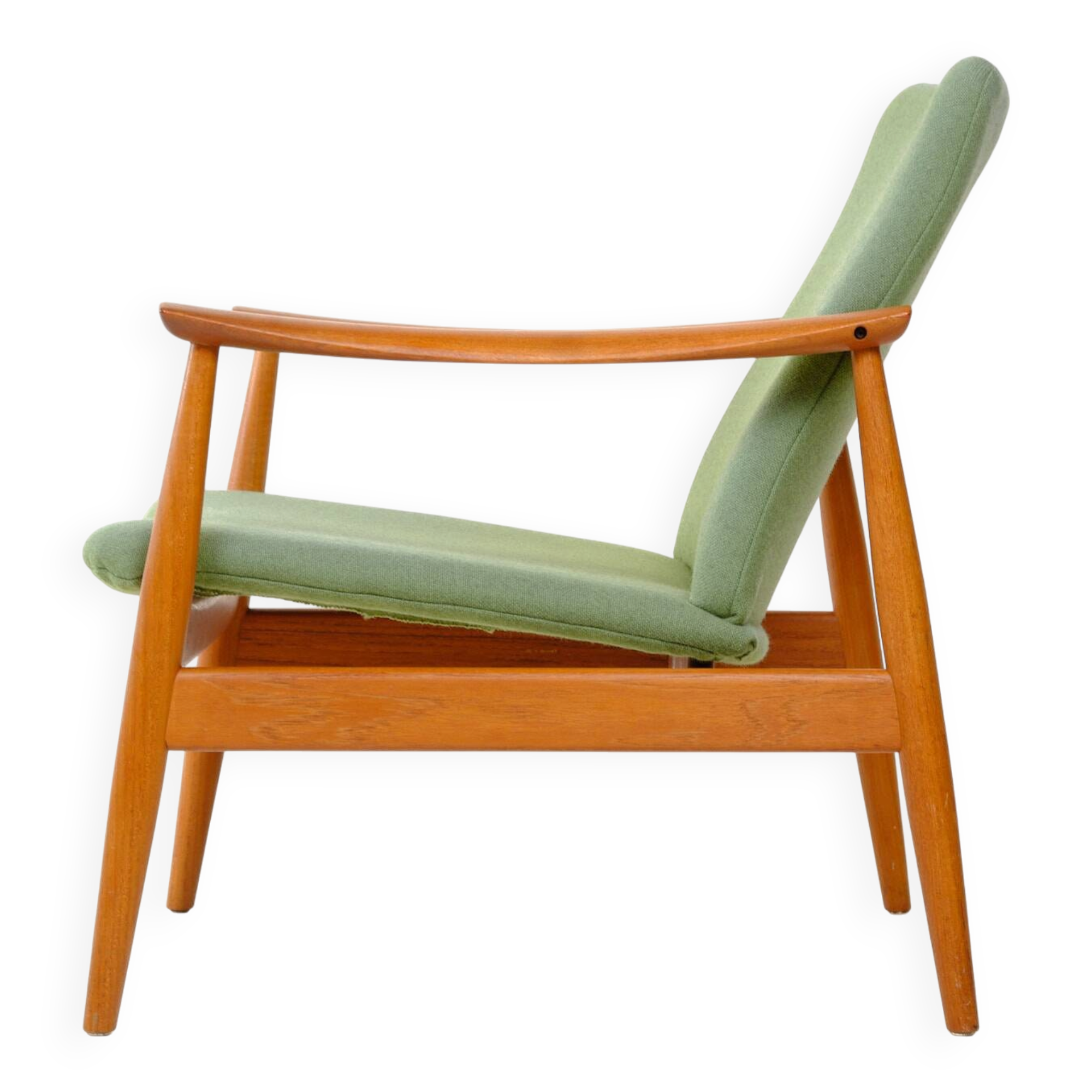 Arne Vodder FD 161 armchair, teak and wool