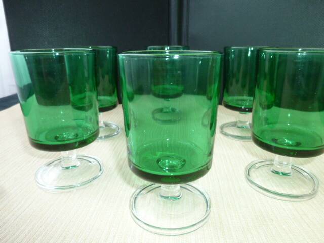 6 wine glasses Cavalier model 70s Luminarc