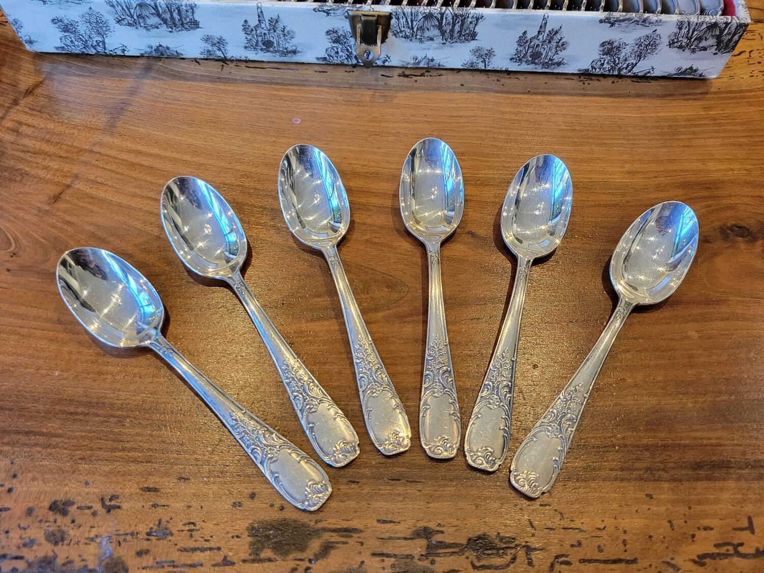 49-piece silver flatware set