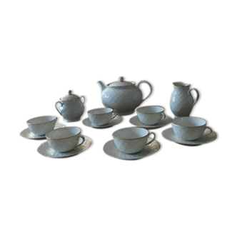 Bernardaud's Limoges porcelain tea service