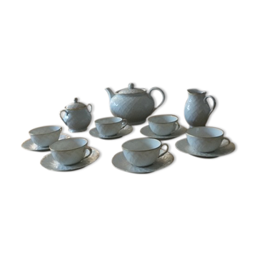 Bernardaud's Limoges porcelain tea service