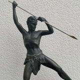 Art Deco sculpture signed Uriano