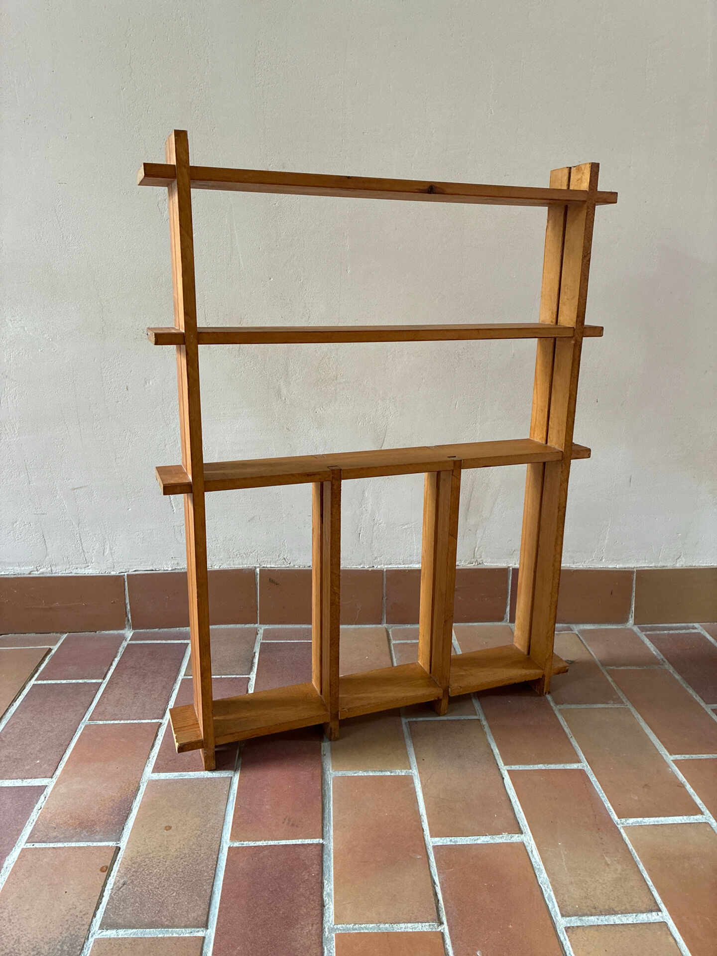 Rustic pine shelf