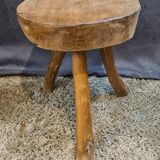 Tripod cowhide stool