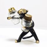 Set of salt and pepper shakers monkey Walter Bosse, Herta Baller, Austria, 1950s