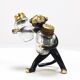 Set of salt and pepper shakers monkey Walter Bosse, Herta Baller, Austria, 1950s
