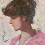 Young woman in profile