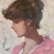 Young woman in profile