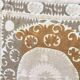 Nappe brodée à la main vintage 120x134 cm