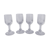 Set 4 small drip glasses