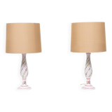 Capodimonte Ceramic Italian table lamps 1960s