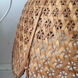 Vintage rafia hanging lamp