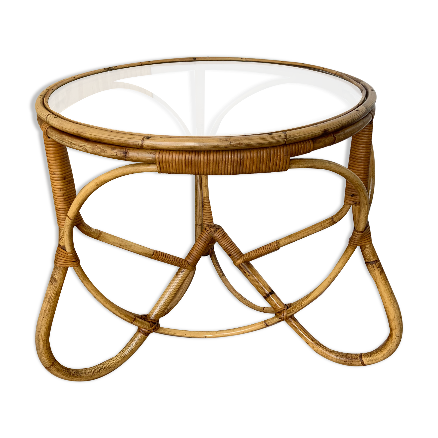 Rattan coffee table