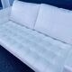 2-seater white leather sofa Starck / Cassina