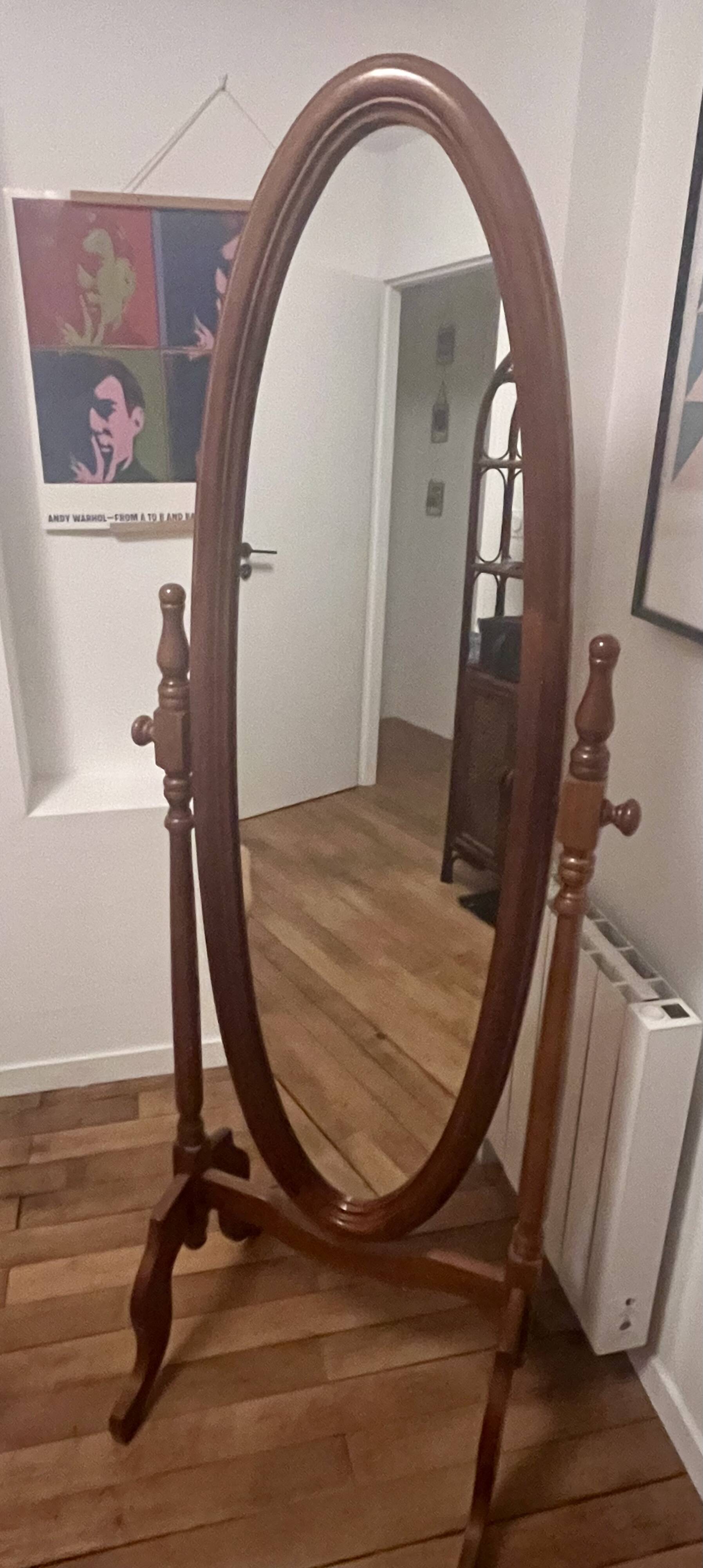 Wooden psyche mirror
