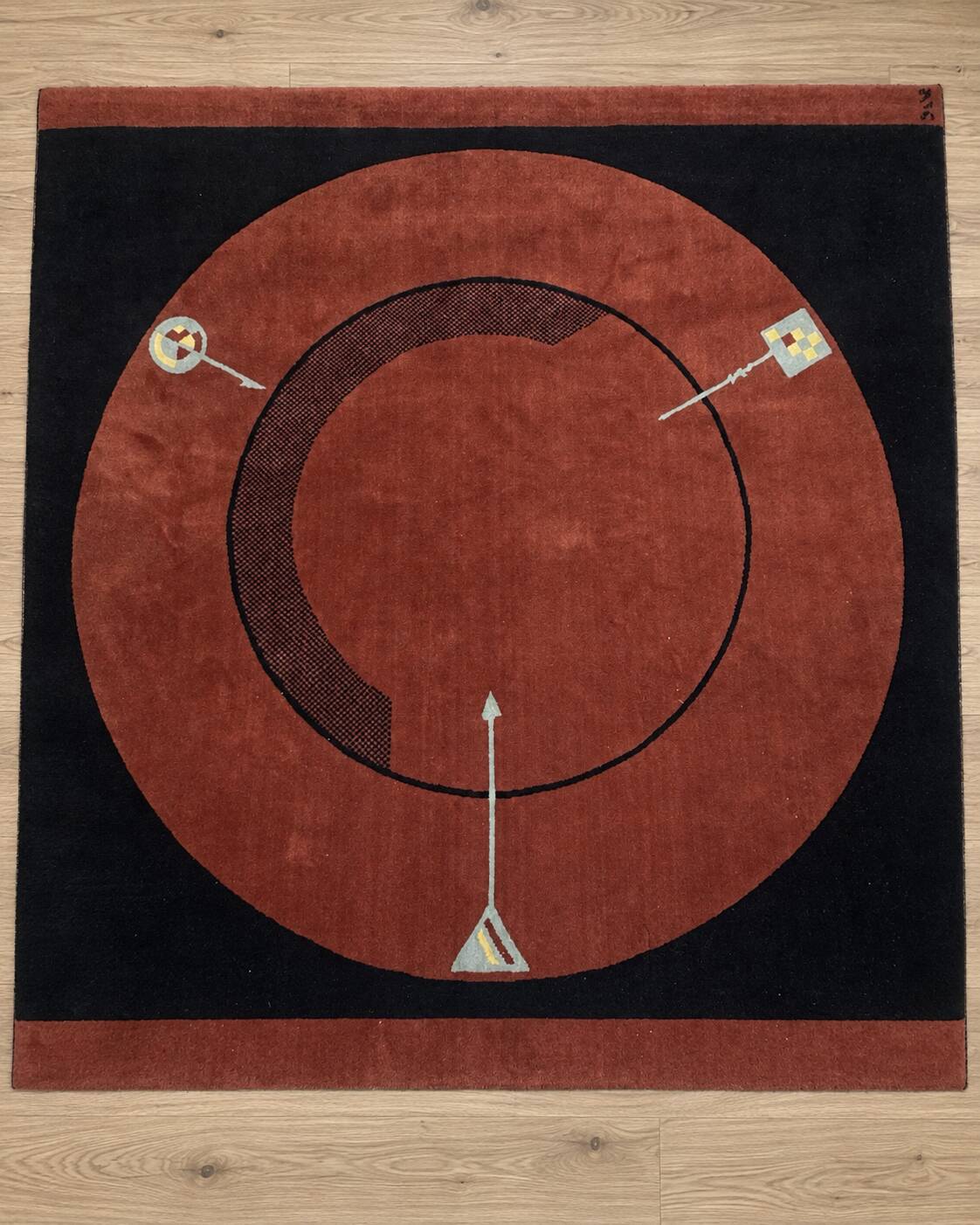 Rug "Less is more" Christian Duc for Toulemonde Bochart, 1980s