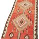 Turkish Handwoven Vintage Herki Kilim 88 cm x 277 cm