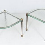 Brutalist German vintage coffee tables by Lothar Klute, 1980s, set of 2